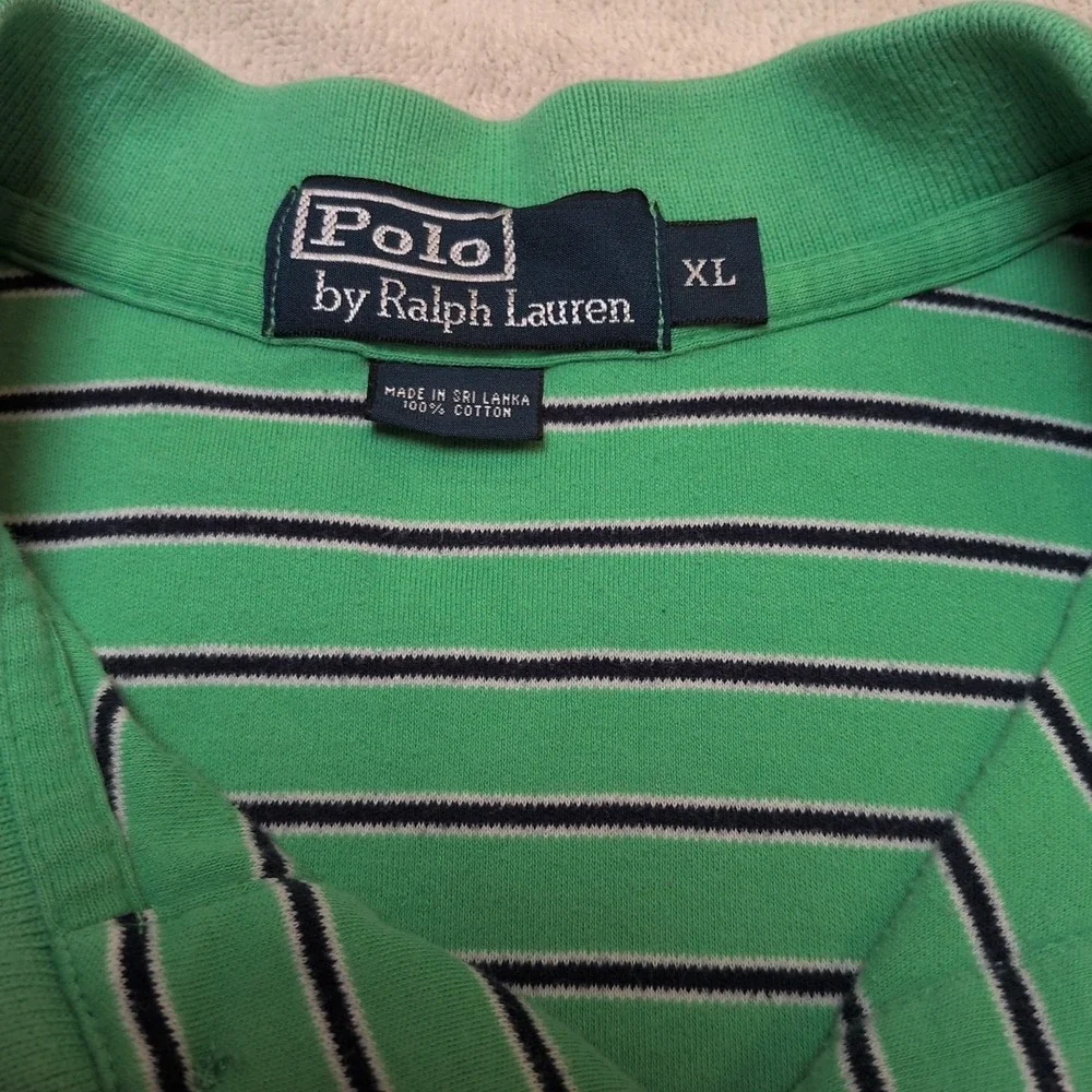Polo Ralph Lauren Men's Golf Polo Classic Logo Green Cotton Size XL